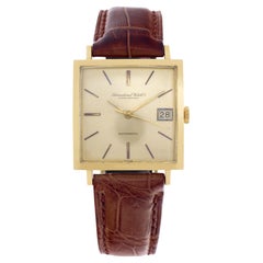 Iwc Schaffhausen 18k Yellow Gold Wristwatch Ref 1721865