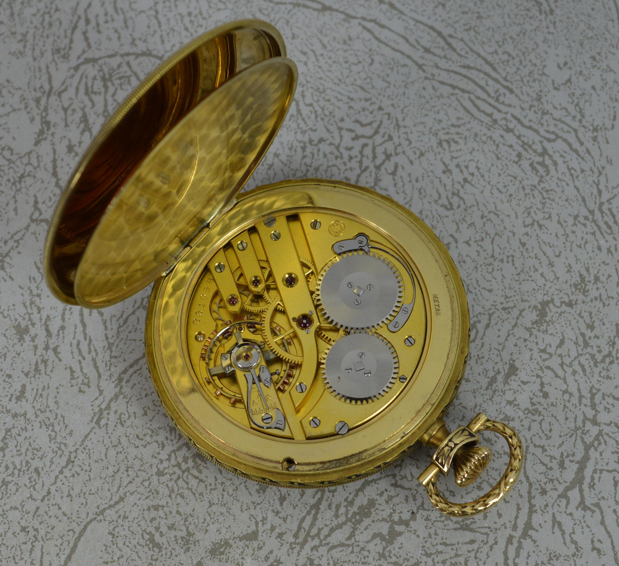 IWC Schaffhausen Art Deco Solid 14 Carat Gold Pocket Watch, Working 1
