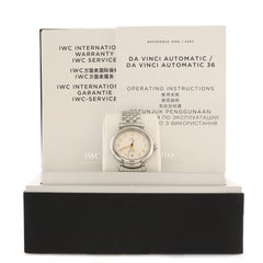 IWC Schaffhausen Da Vinci Automatic Watch Stainless Steel 36