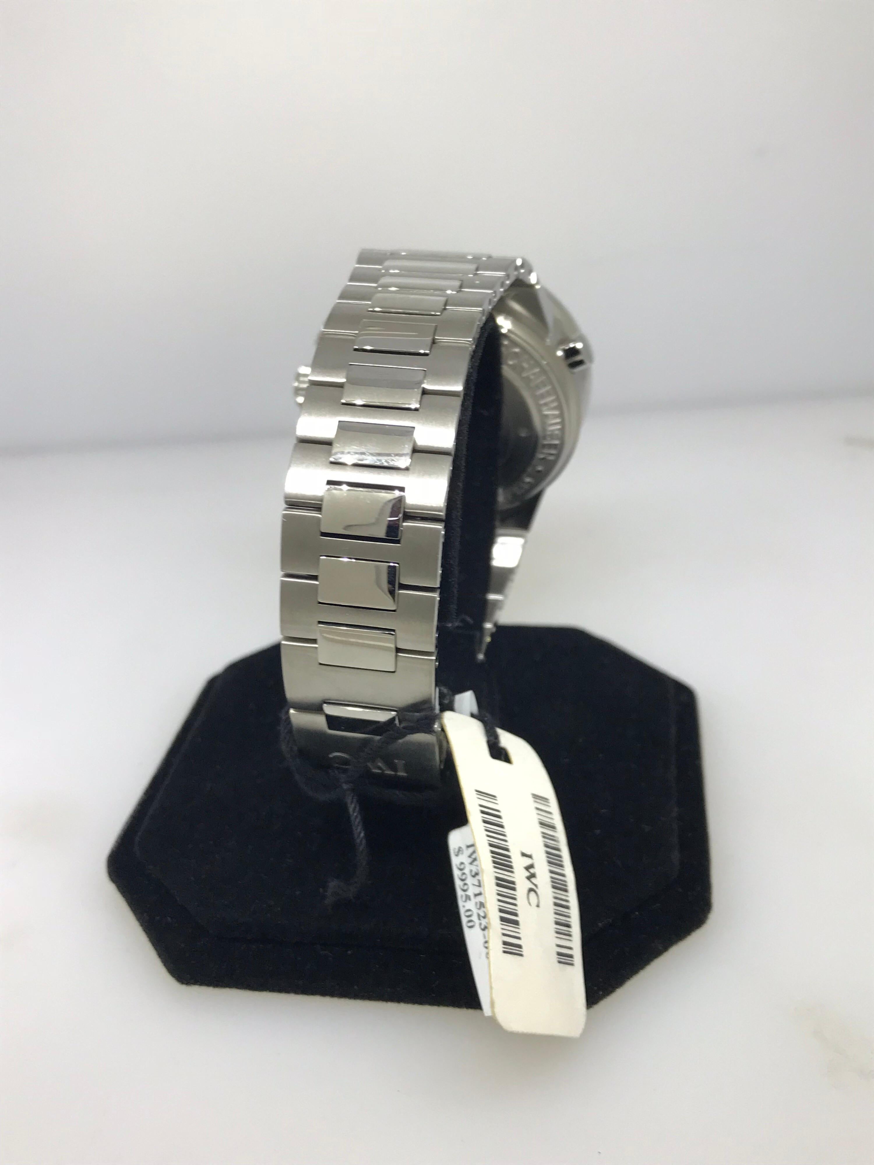 Men's IWC Schaffhausen GST Chronograph Split-Second Stainless Steel Watch IW3715-23 For Sale