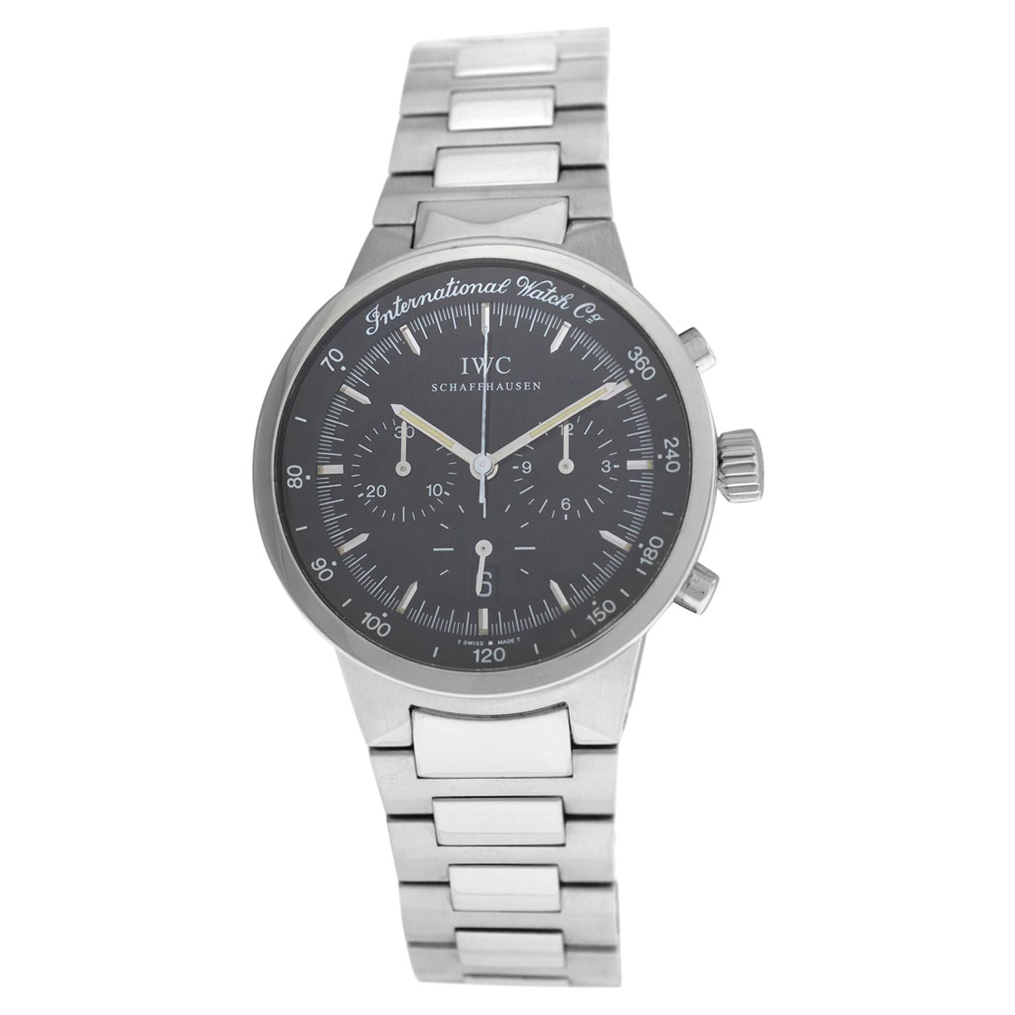 IWC Schaffhausen GST IW372702 Chronograph Date Stainless Steel Quartz Watch For Sale