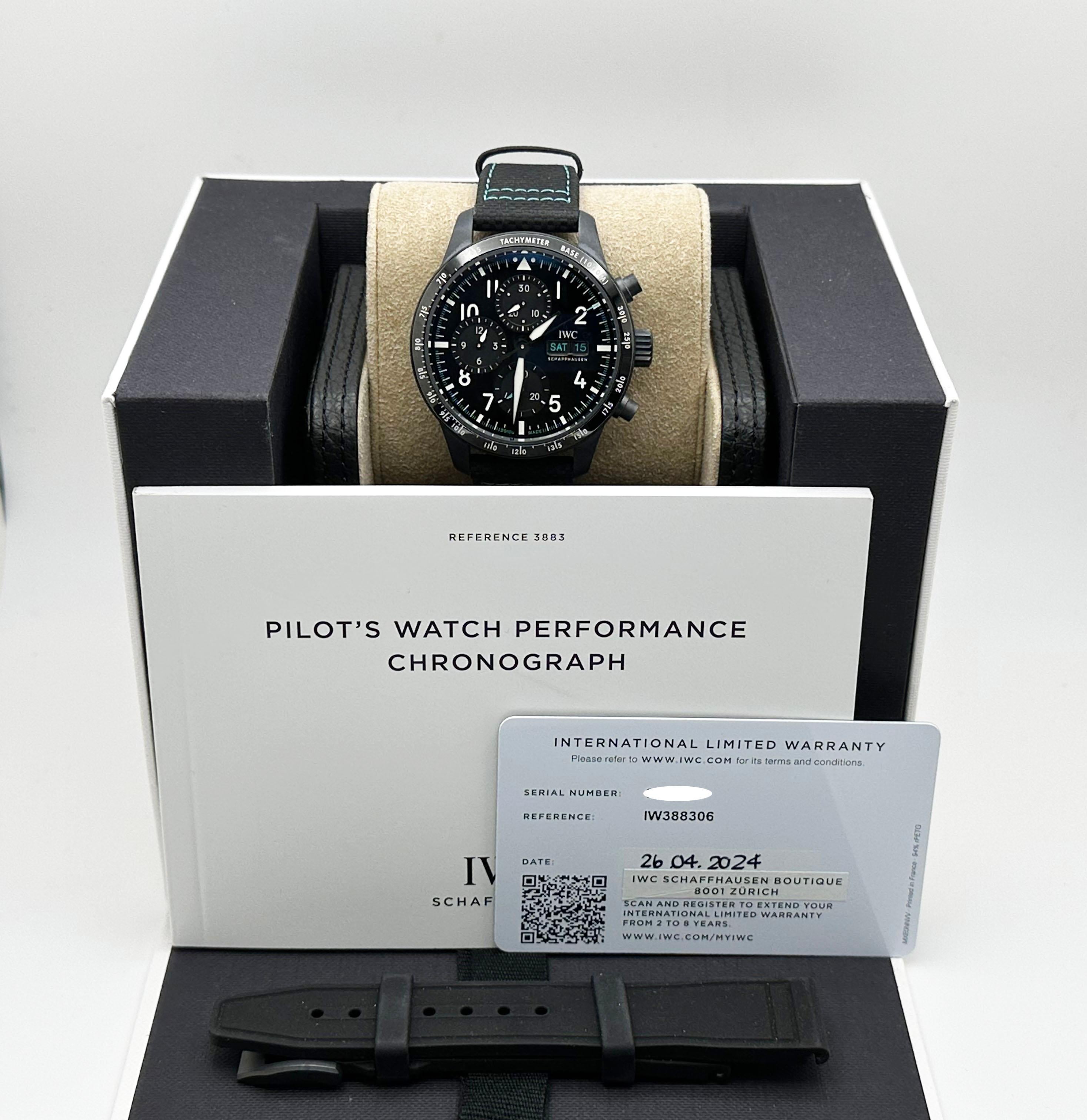 IWC Schaffhausen Pilot Chrono 41 IW388306 Mercedes AMG Patronas Equipo de Fórmula Uno en venta 5