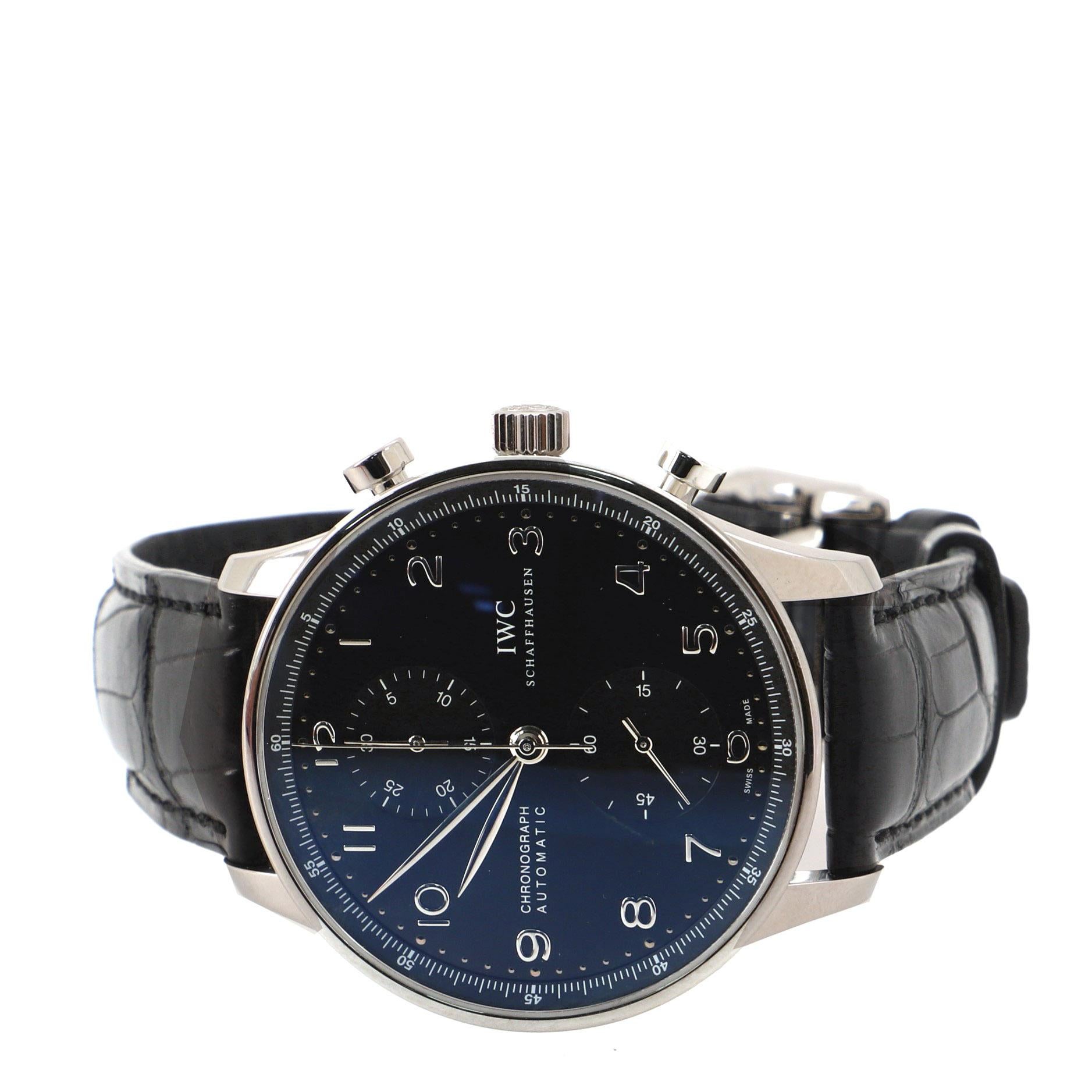 iwc portugieser chronograph on wrist