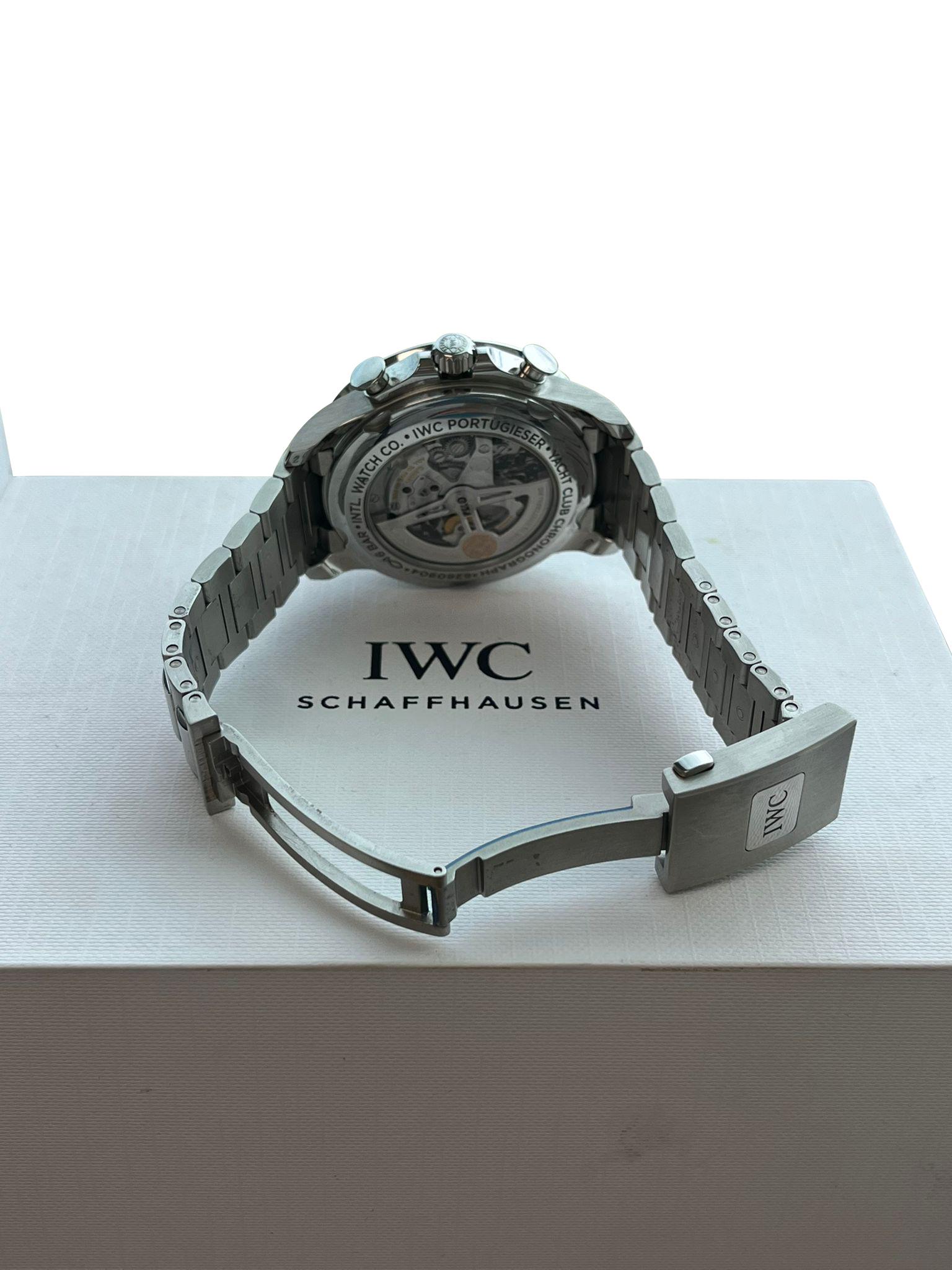 IWC Schaffhausen Portugieser Yacht Club Chronograph 44mm Watch IW390702 For Sale 7