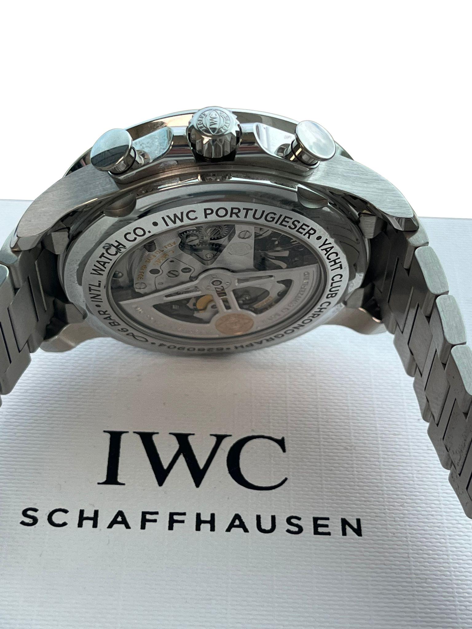 IWC Schaffhausen Portugieser Yacht Club Chronograph 44mm Watch IW390702 For Sale 9
