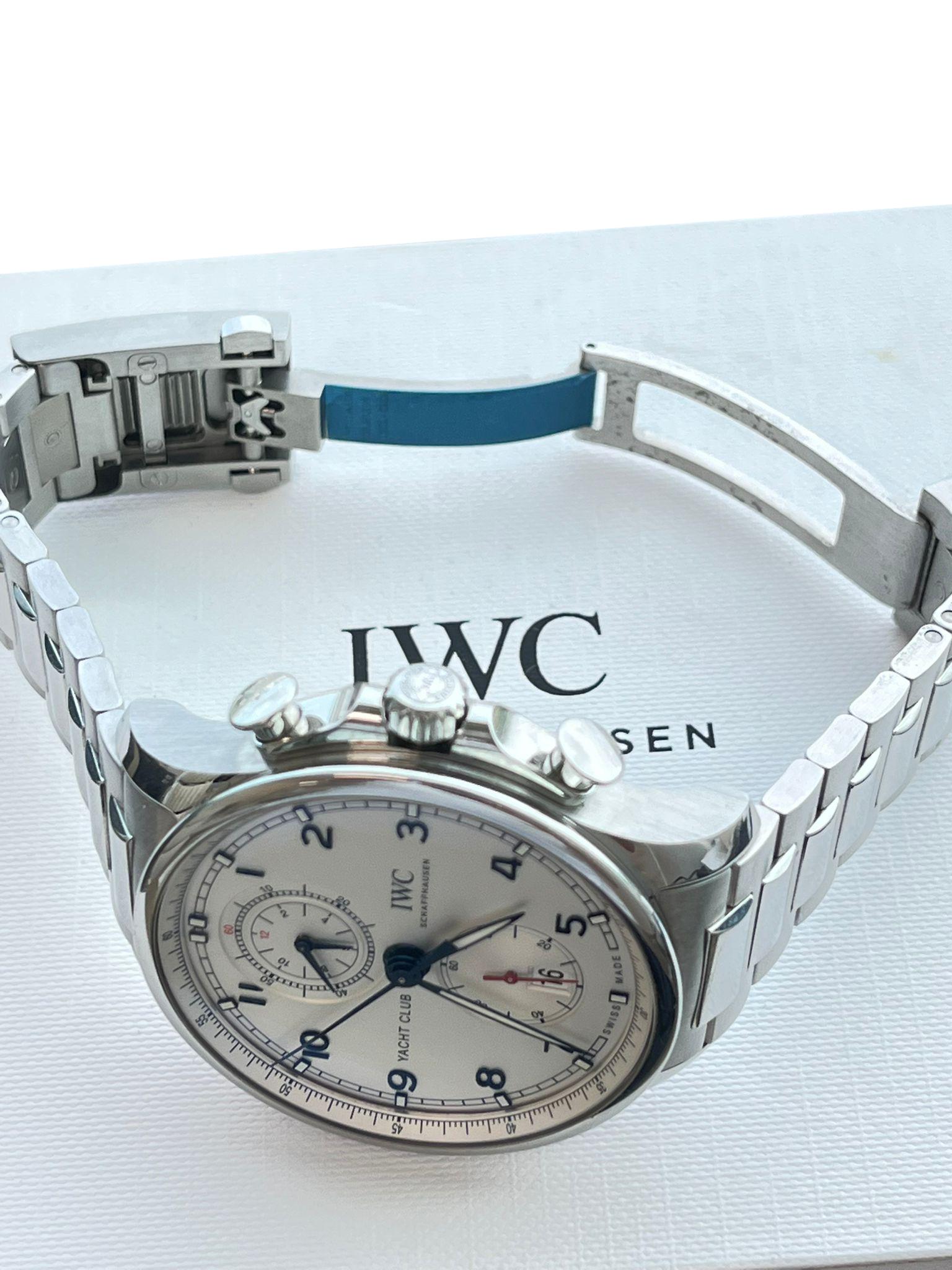 IWC Schaffhausen Portugieser Yacht Club Chronograph 44mm Watch IW390702 For Sale 10