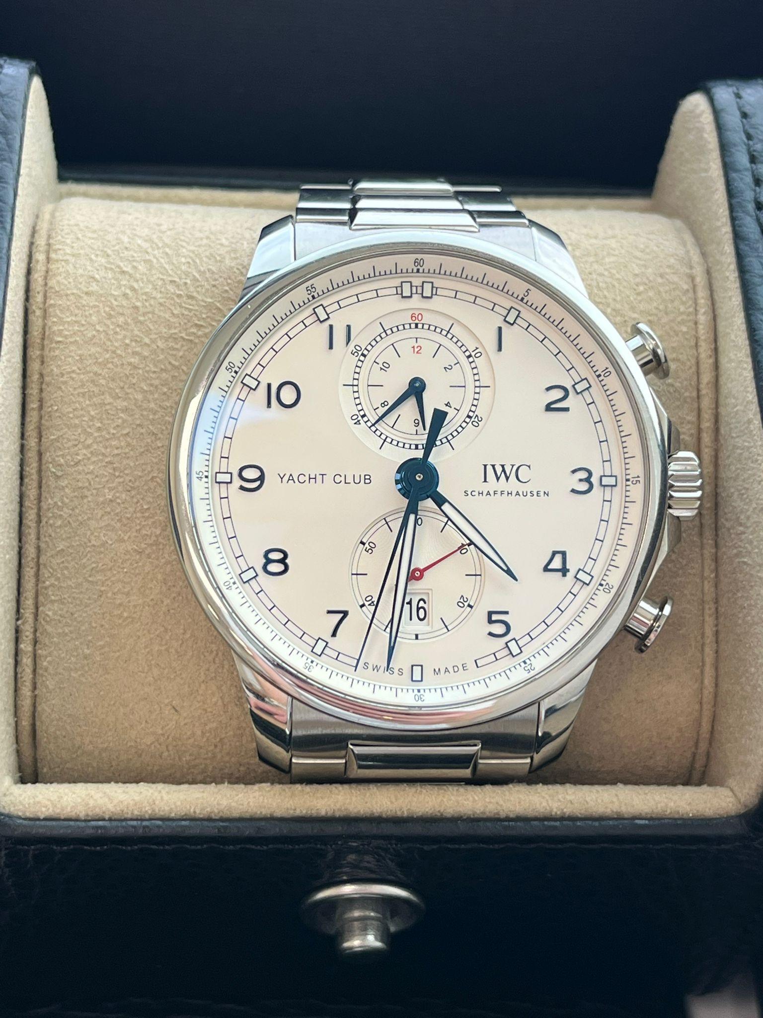 IWC Schaffhausen Portugieser Yacht Club Chronograph 44mm Watch IW390702 For Sale 1