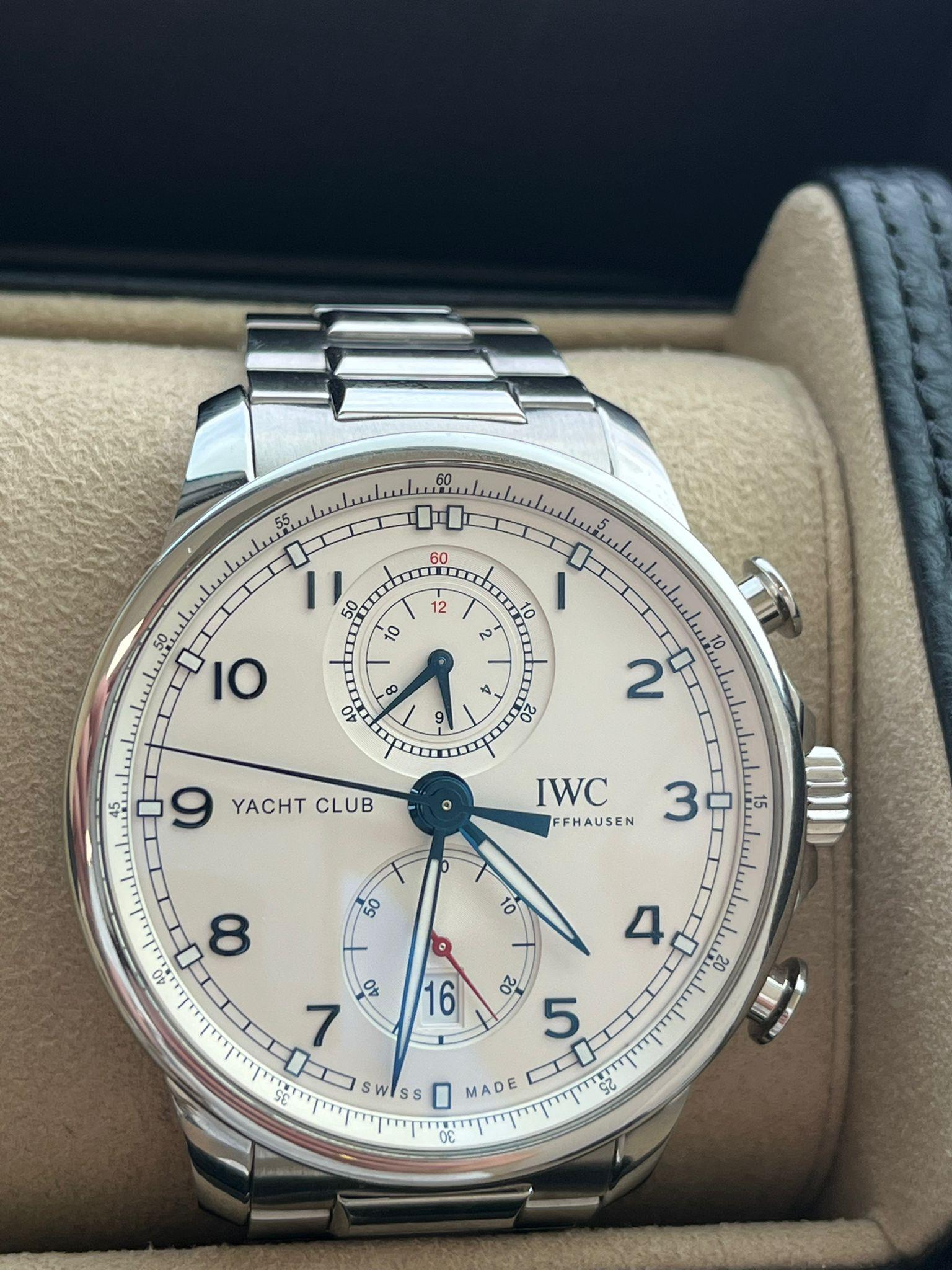 IWC Schaffhausen Portugieser Yacht Club Chronograph 44mm Watch IW390702 For Sale 2