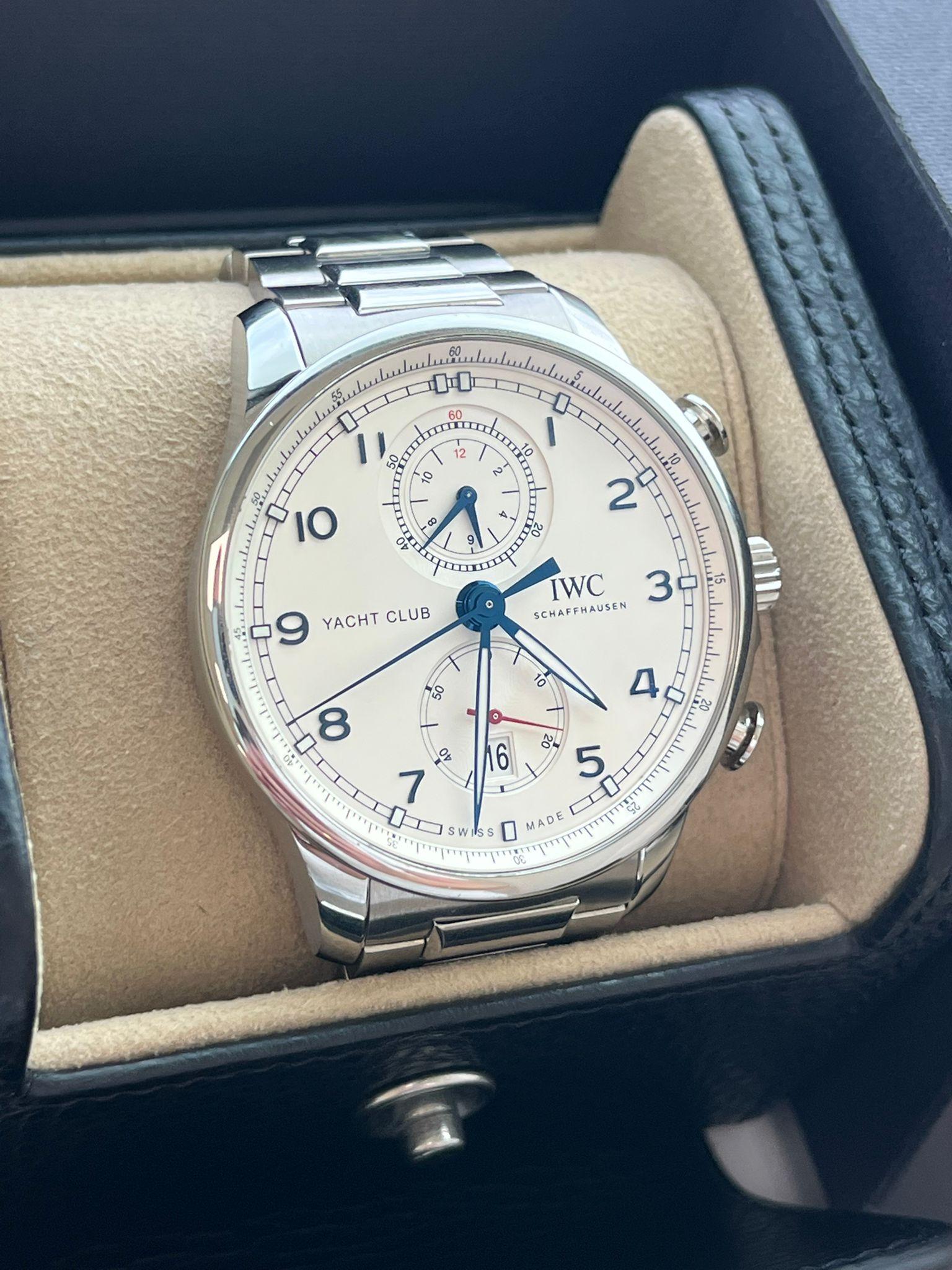 IWC Schaffhausen Portugieser Yacht Club Chronograph 44mm Watch IW390702 For Sale 3