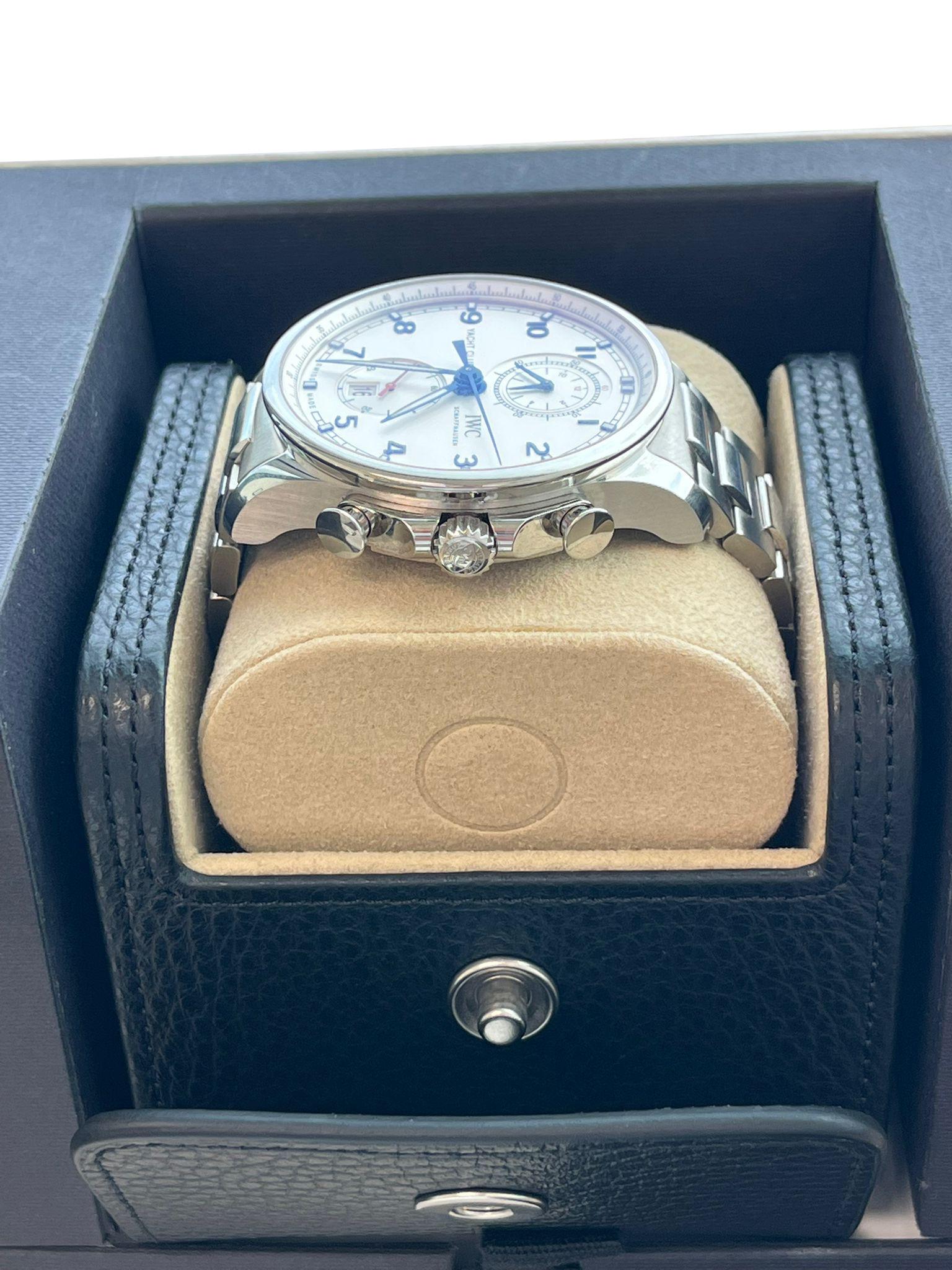 IWC Schaffhausen Portugieser Yacht Club Chronograph 44mm Watch IW390702 For Sale 4