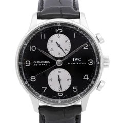 IWC Schaffhausen Portuguese 41mm Steel Chronograph Automatic Men Watch IW371404