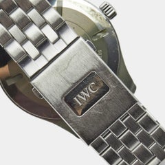 IWC Schaffhausen Stainless Steel Pilot's Watch Mark XVII Men's Wristwatch 41 mm