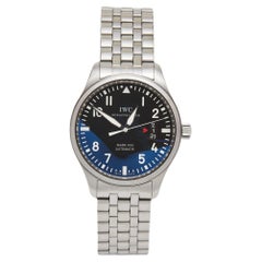 IWC Schaffhausen Montre-bracelet pilote en acier inoxydable Mark XVII pour hommes 41 mm