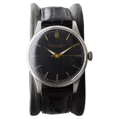 I.W.C. Schaffhausen Steel High Grade Automatic Watch, circa 1940s