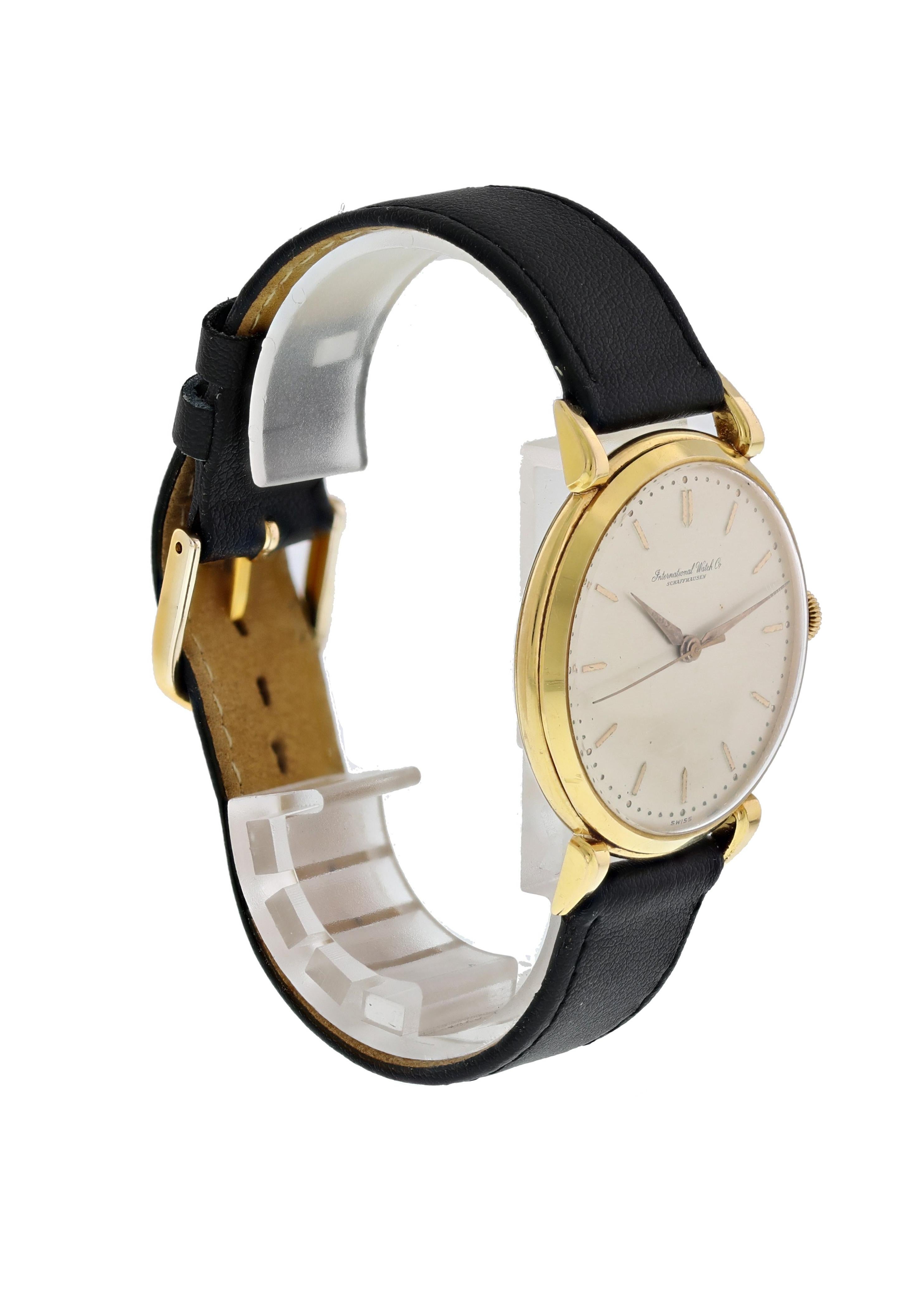 vintage iwc 18k gold watch
