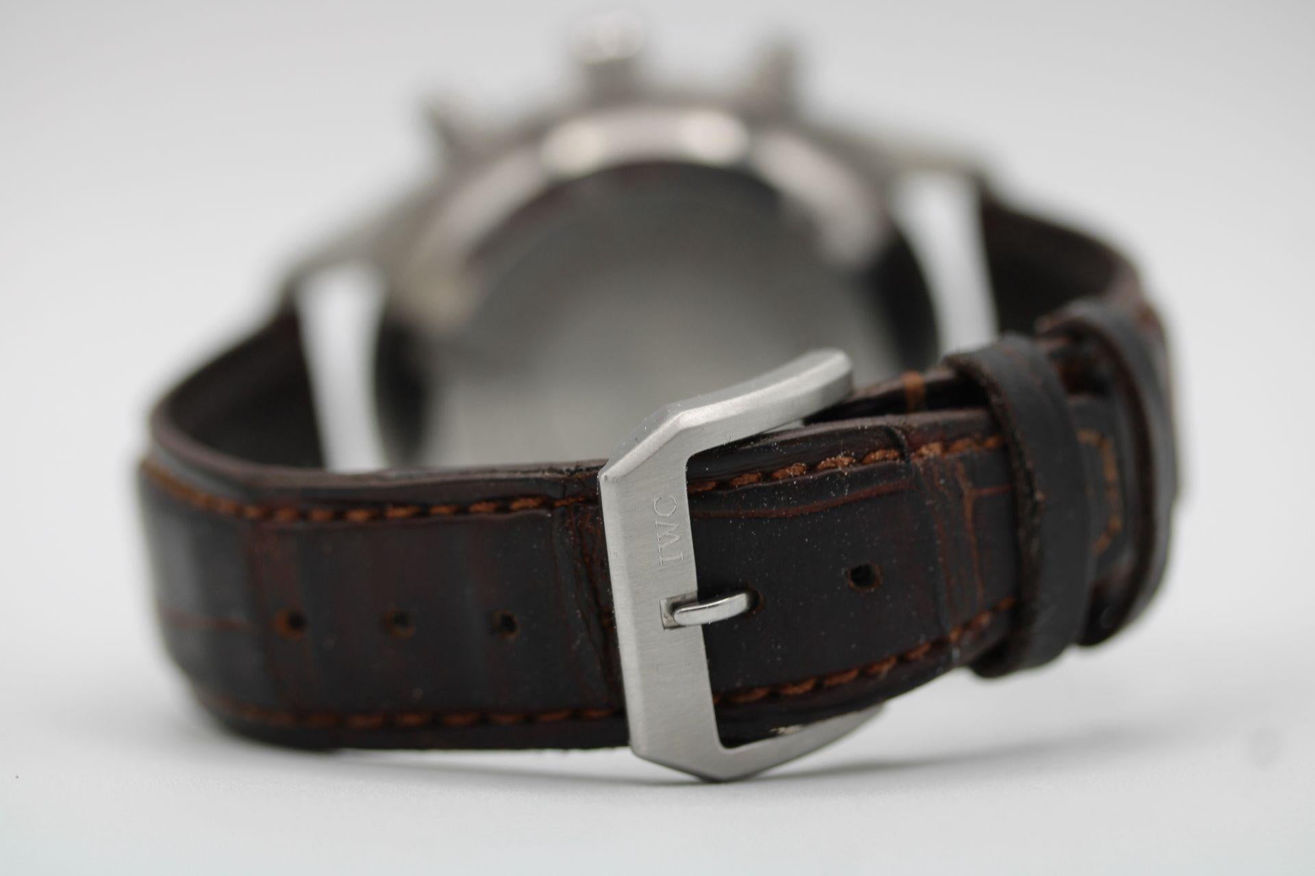 Cronografo IWC Spitfire IW371702  42mm  Quadrante Silver  Scatola e documenti  2008 in vendita 3