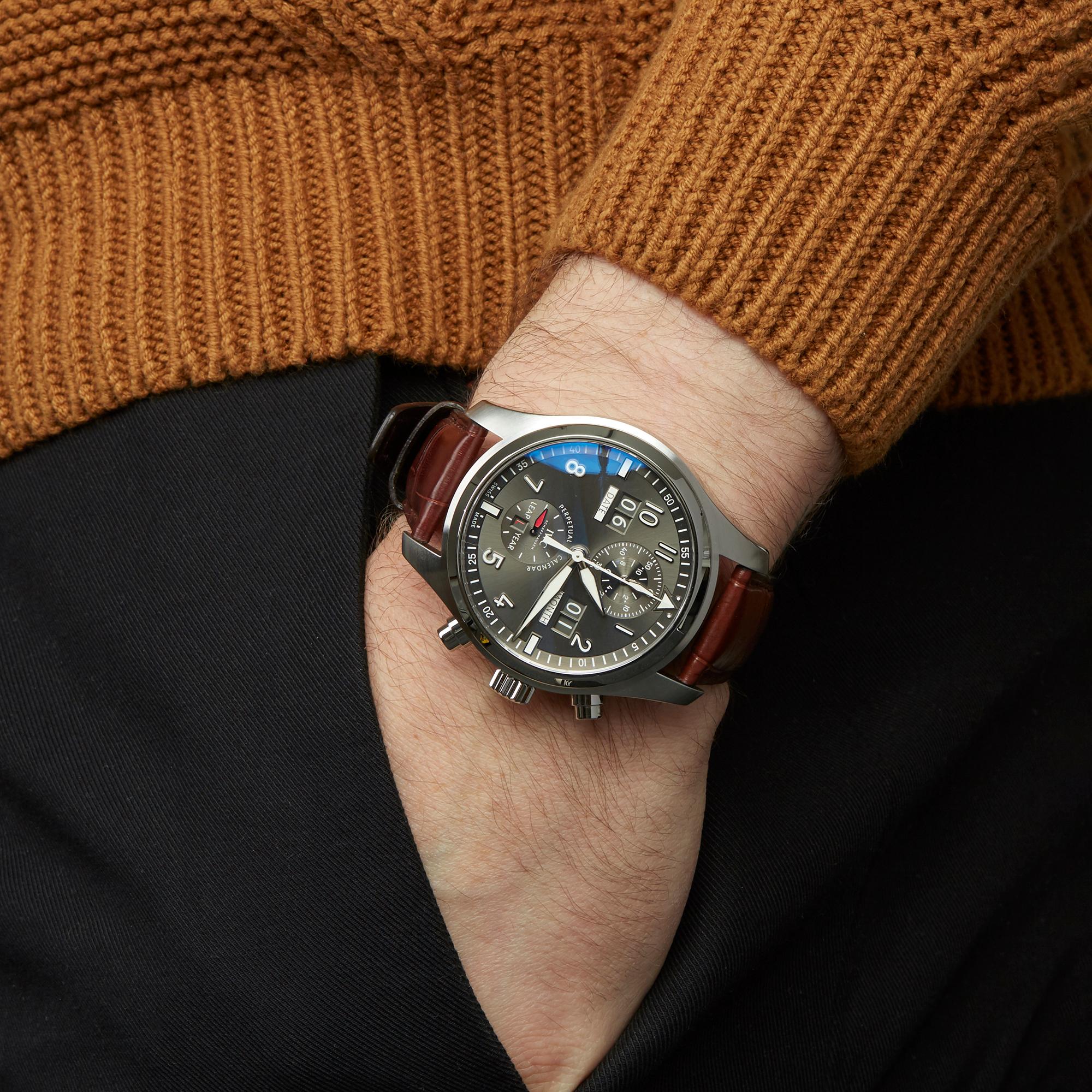 IWC Spitfire Perpetual Calendar Stainless Steel IW379107 4