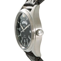 IWC Spitfire UTC 3251 TZC Men’s Automatic Watch Black Dial Stainless Steel