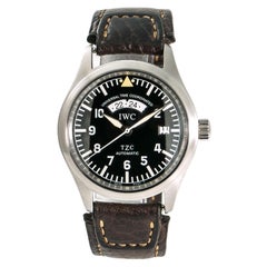 IWC Spitfire UTC 3251 TZC Men’s Automatic Watch Black Dial Stainless Steel