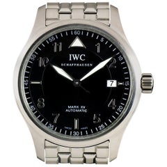 IWC Stainless Steel Black Dial Pilots XV Automatic Wristwatch Ref IW325307