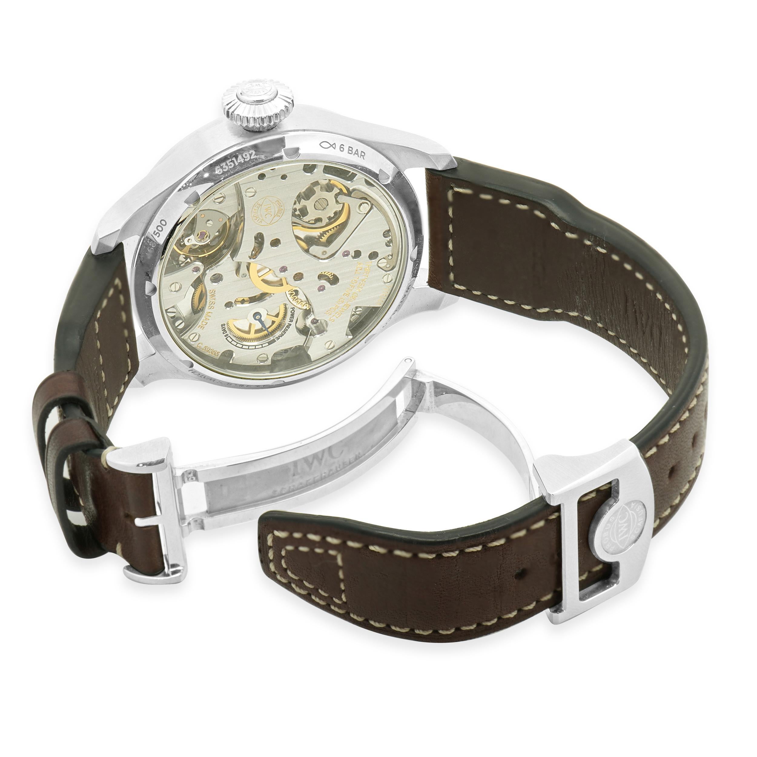 Women's or Men's IWC Stainless Steel “Le Petit Prince’ Big Pilot 46mm
