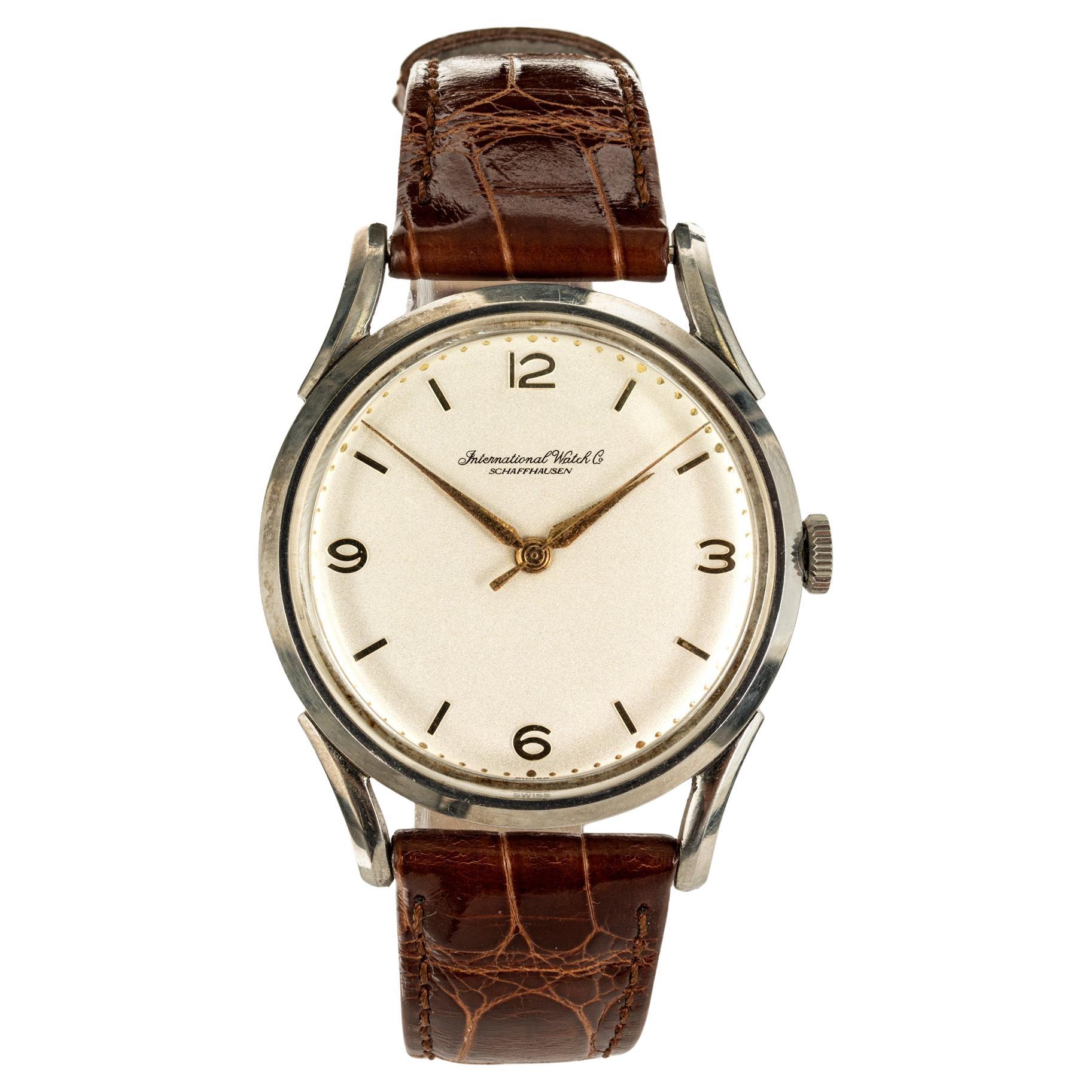 IWC Stainless Steel Men's Wristwatch Circa 1940's
