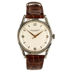 Orologio da polso da uomo IWC in acciaio inossidabile degli anni '40 circa