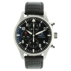 IWC Montre chronographe pilotes en acier inoxydable