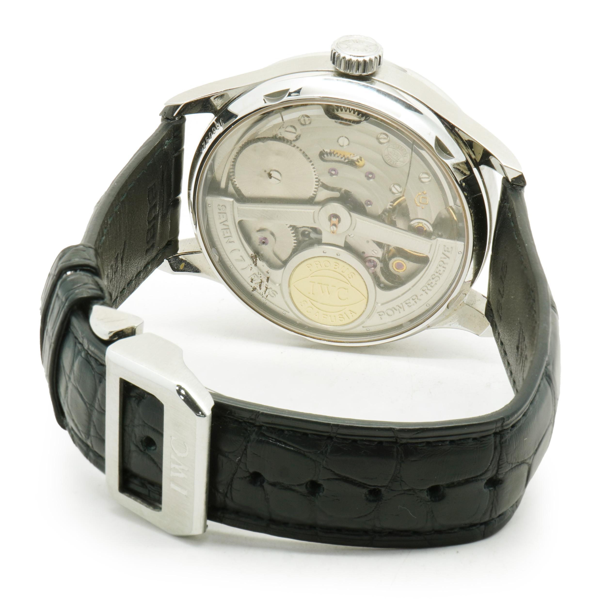 IWC Stainless Steel Portugieser 7-Day In Excellent Condition In Scottsdale, AZ