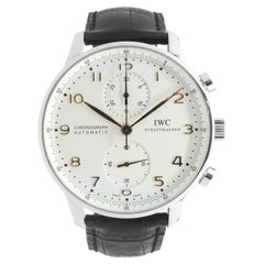 Chronographe portugais automatique IWC en acier inoxydable, automatique