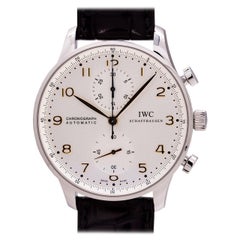 Used IWC Stainless Steel Portugieser Chronograph automatic wristwatch, circa 2000 