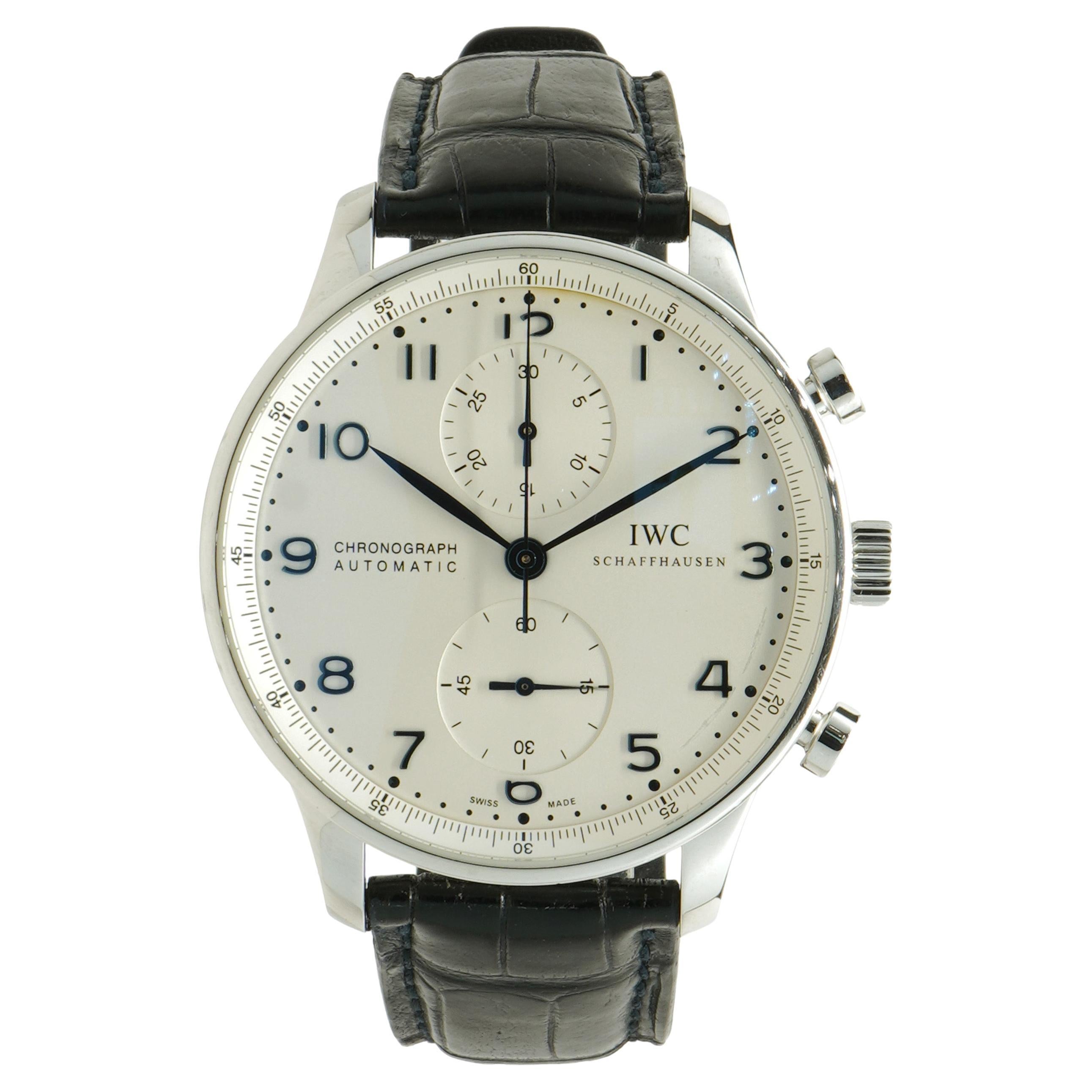 IWC Stainless Steel Portugieser Chronograph
