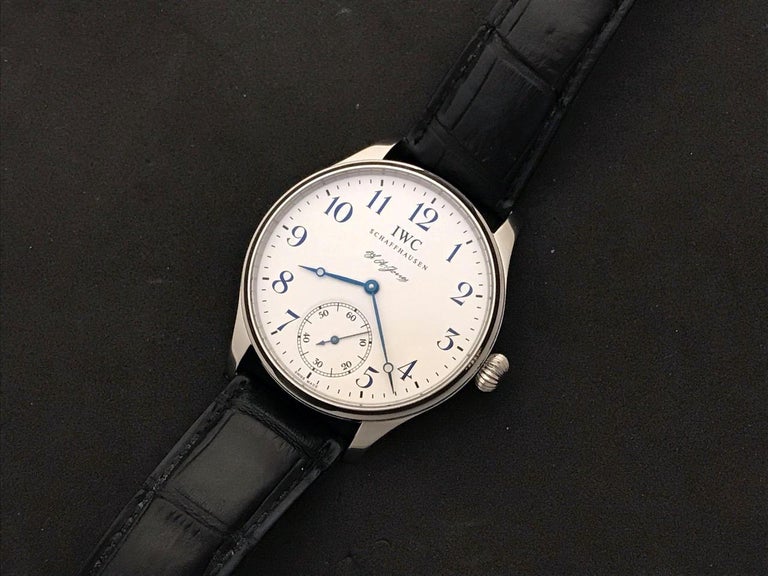 IWC Stainless Steel Portuguese Limited Edition Manual Wind Wristwatch