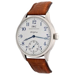 IWC Stainless Steel Portuguese Limited Edition Manual Wind Wristwatch