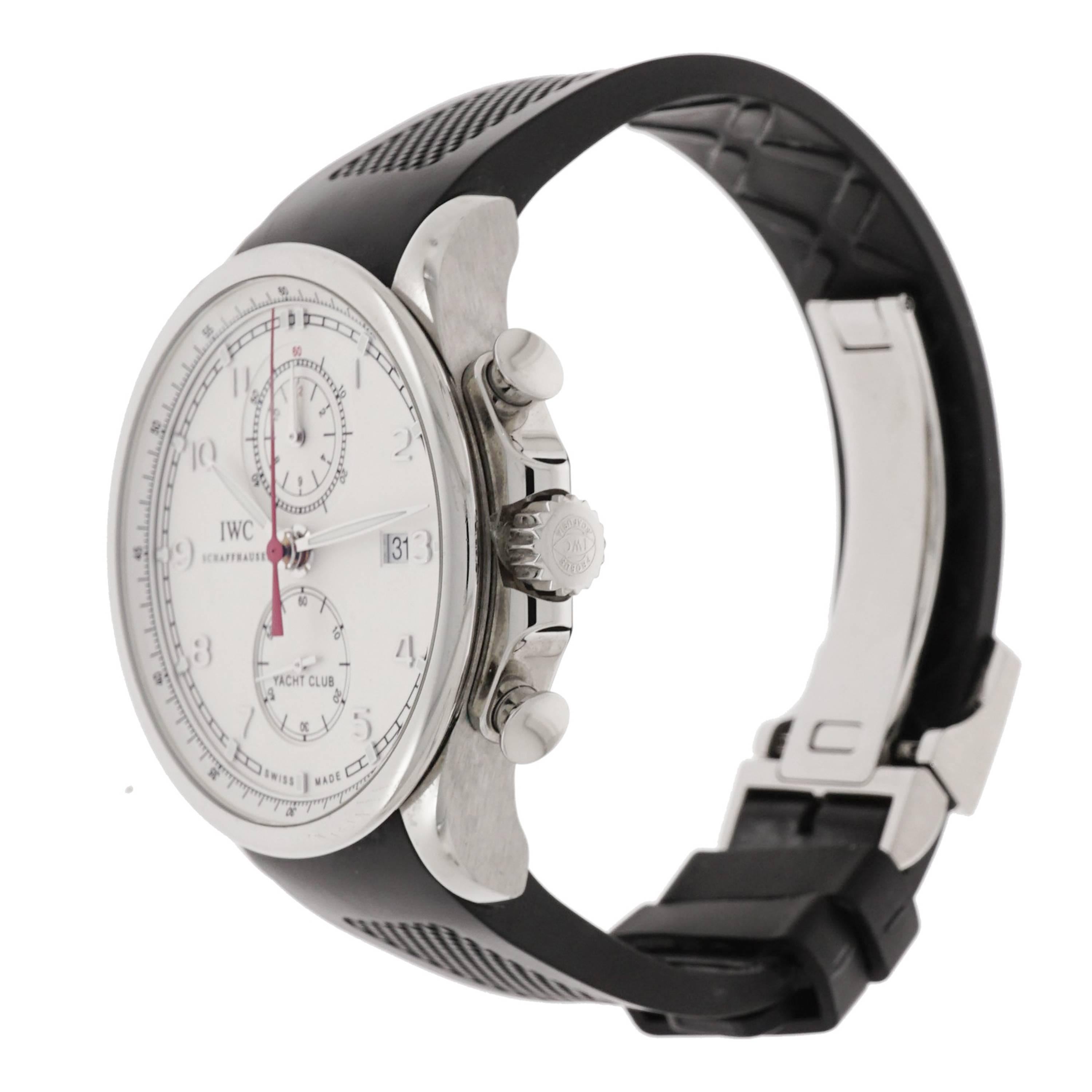 Modern IWC Stainless Steel Yacht Club Chronograph self-winding Wristwatch