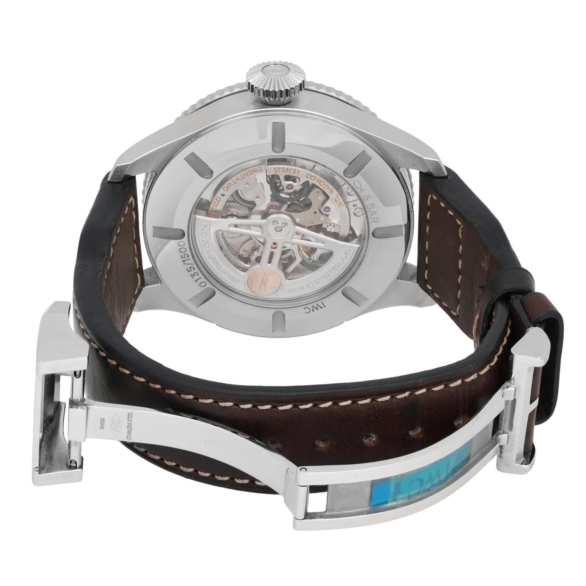 IWC Timezoner Le Petit Prince Edition Acier Cadran Bleu Hommes Montre limitée IW395503 en vente 2