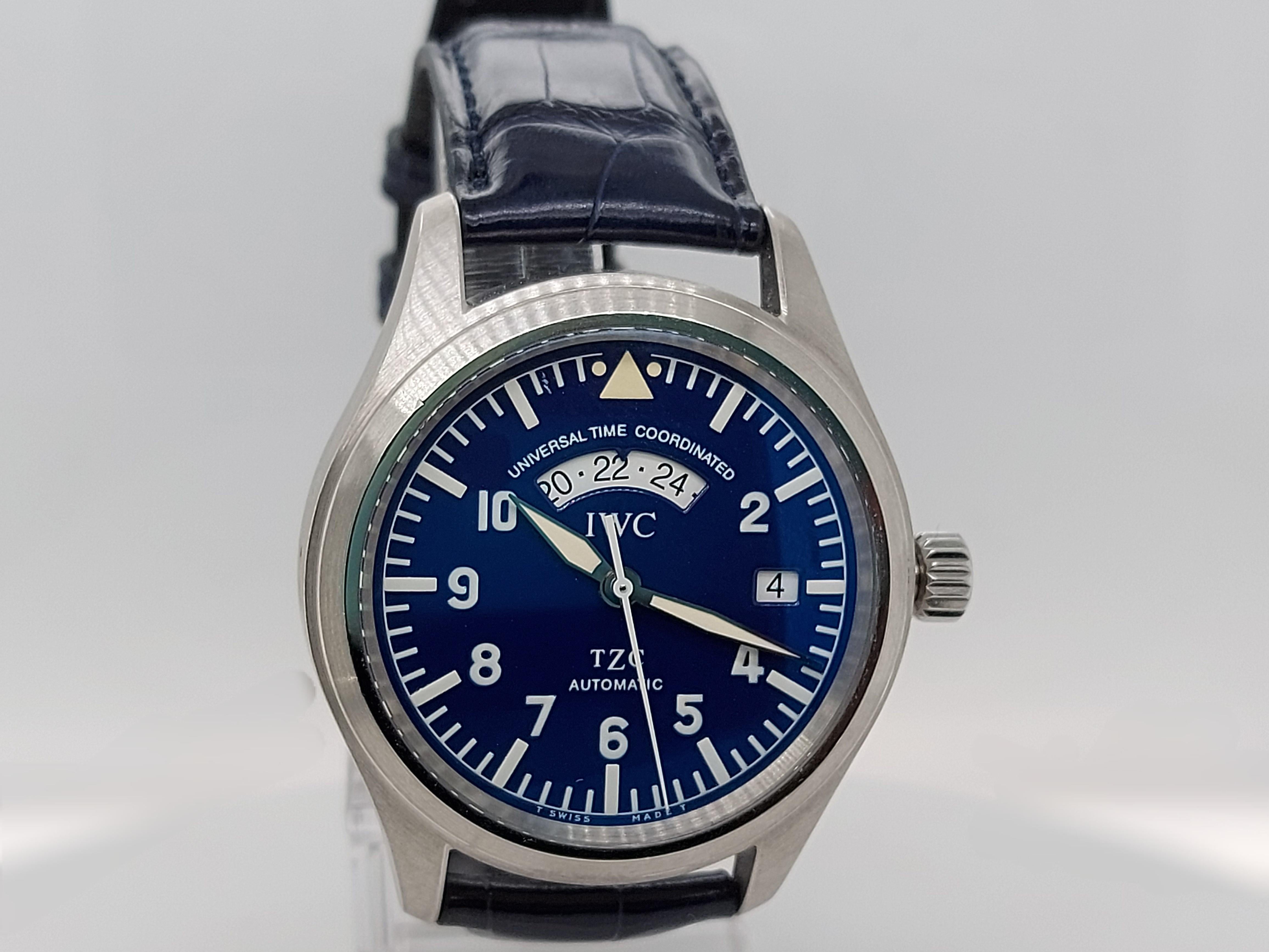 IWC TZC UTC Platinum Limited Edition GMT Fliegeruhr 3251-003 In Excellent Condition In Antwerp, BE