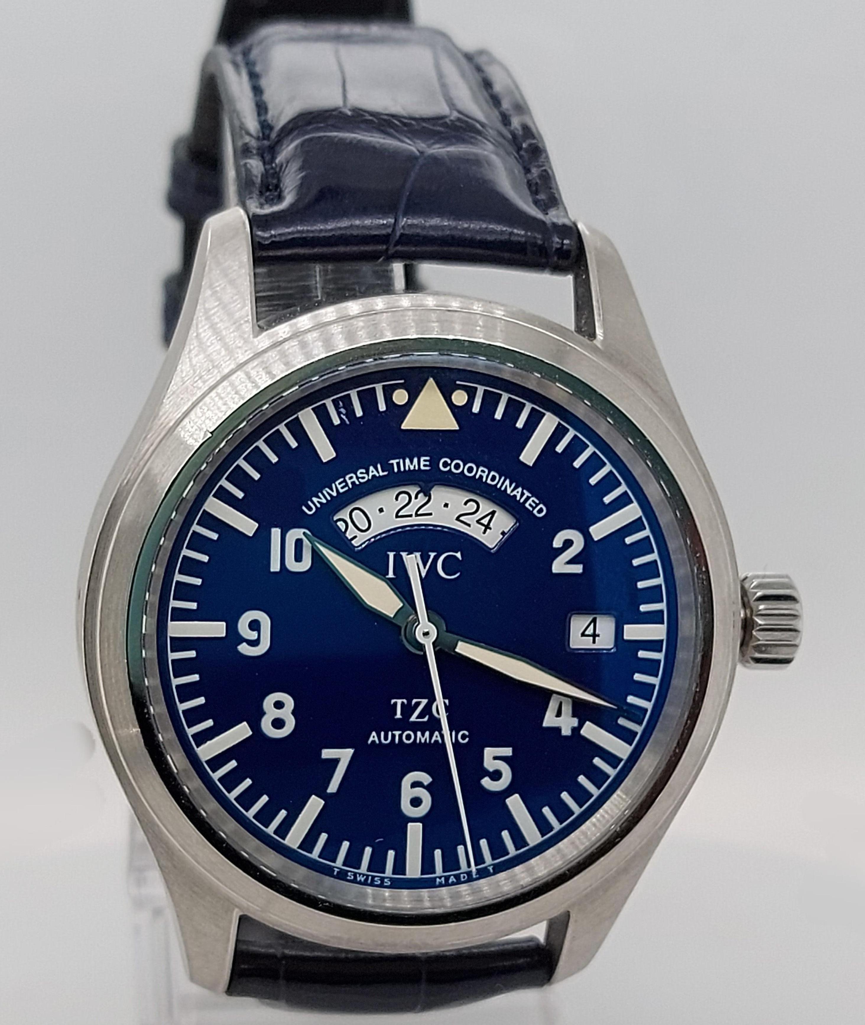 IWC TZC UTC Platin Limitierte Auflage GMT Fliegeruhr 3251-003 2