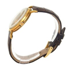 Montre pour hommes IWC vintage en or jaune 18 carats pivotant à la main