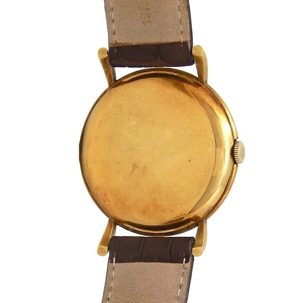 IWC Vintage 18 Karat Yellow Gold Hand-Winding Men's Watch For Sale 2