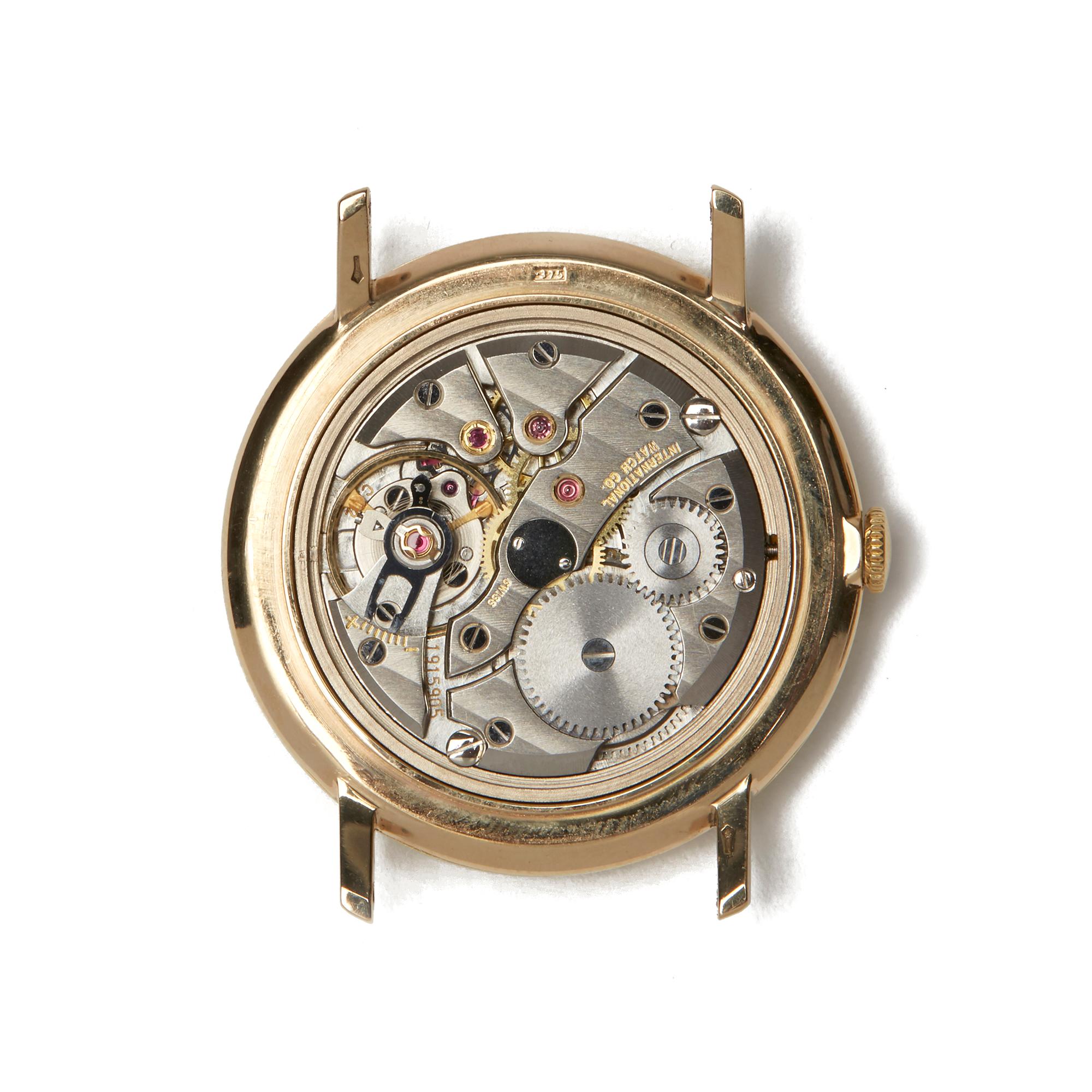 IWC Vintage 18 Karat Yellow Gold R1416 C422 Wristwatch 4