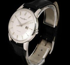 IWC Vintage Men's Dress Watch Platinum Silver Dial