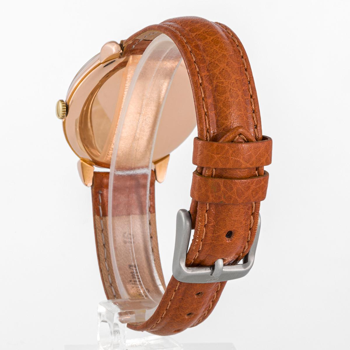 IWC Vintage Rose gold case and Pink dial For Sale 2