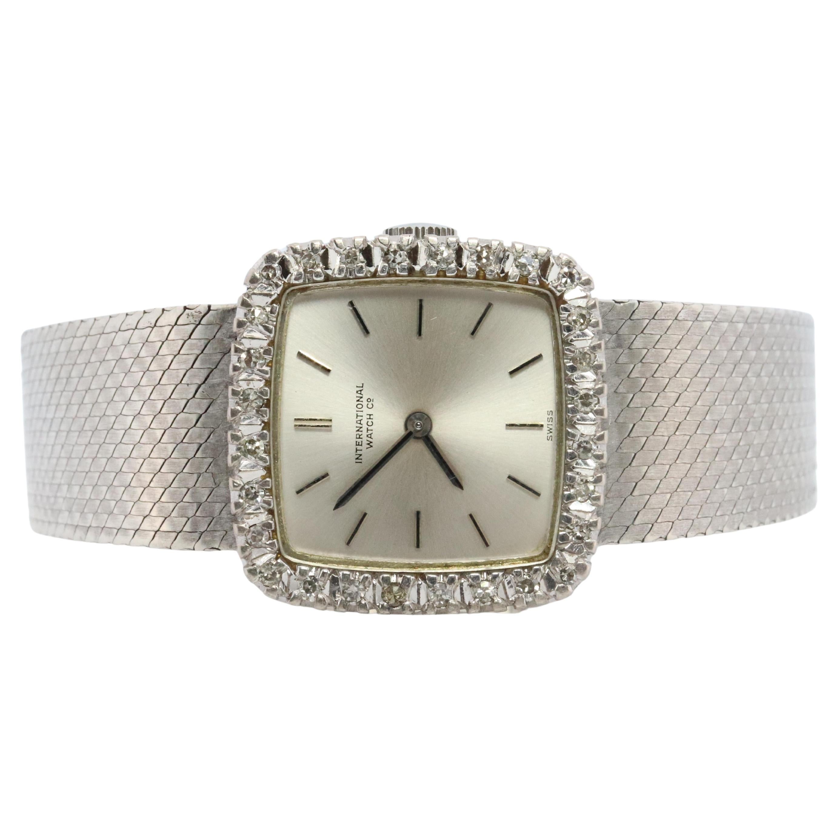 IWC watch 4174. International Watch Company Diamond Bezel Ladies watch.