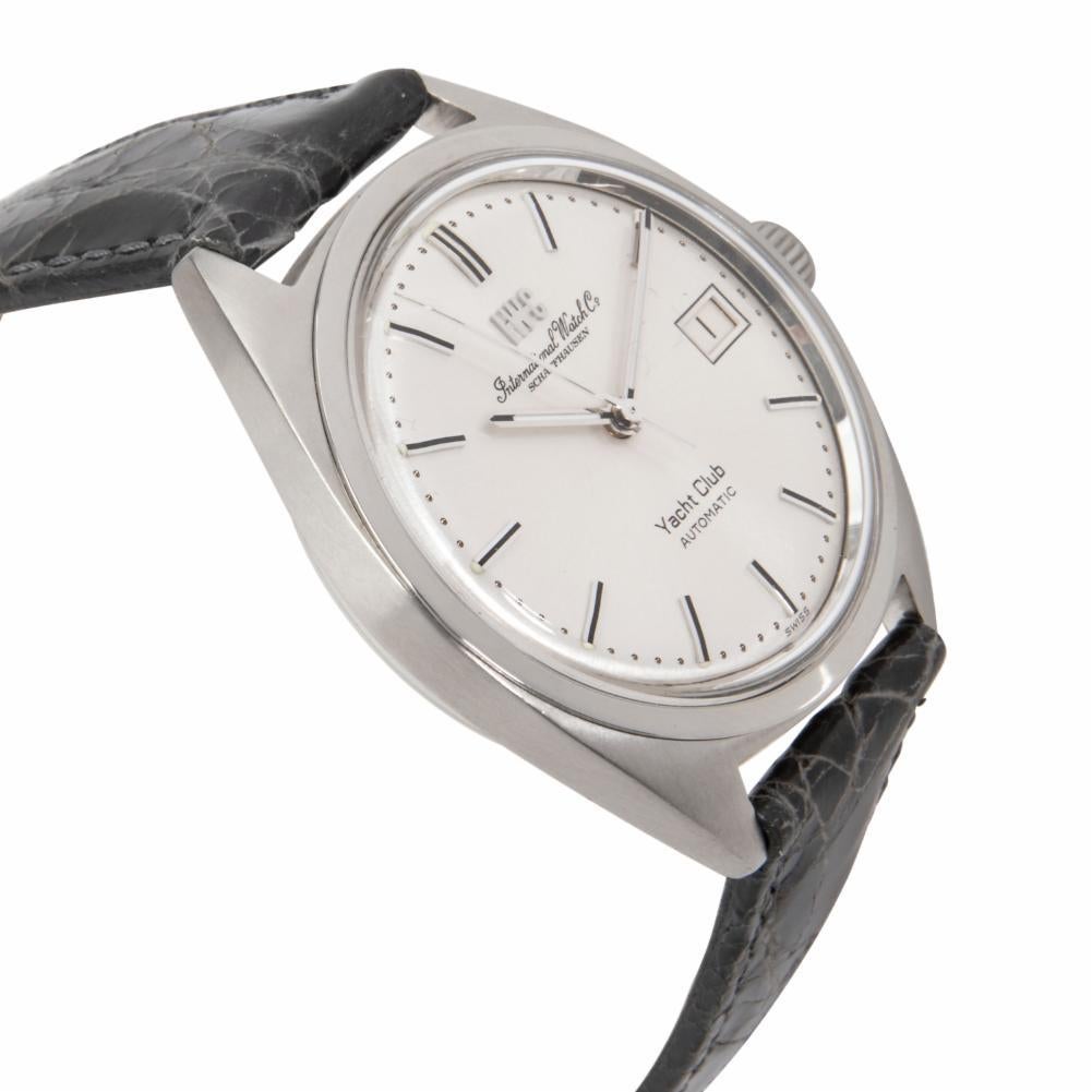 IWC Yacht Club Reference #: R811 A . Mens Automatic Self Wind Watch Stainless Steel Silver 36 MM. Verified and Certified by WatchFacts. 1 year warranty offered by WatchFacts.
