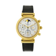 IWC Yellow Gold Da Vinci Perpetual Calendar Chronograph Self-Winding Wristwatch