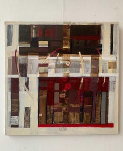 A Composition. Geometrical Abstract Oil Painting, Polish artist