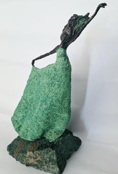 Dancing. Contemporary bronze sculpture, Limited edition