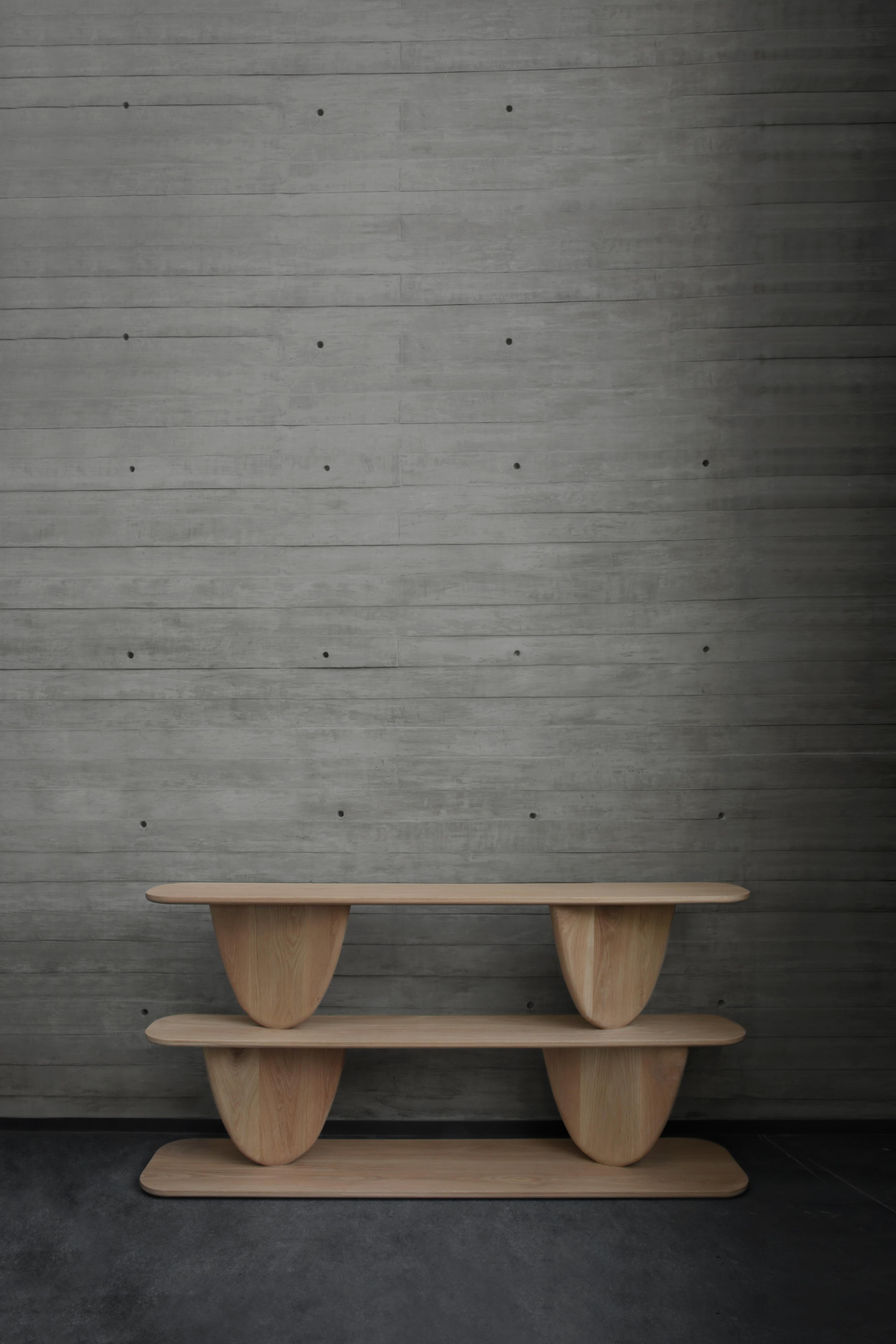 Noviembre IX, Console Table in Oak Wood, Sideboard by Joel Escalona

The Noviembre collection is inspired by the creative values of Constantin Brancusi, a Romanian sculptor considered one of the most influential artists of the twentieth century,