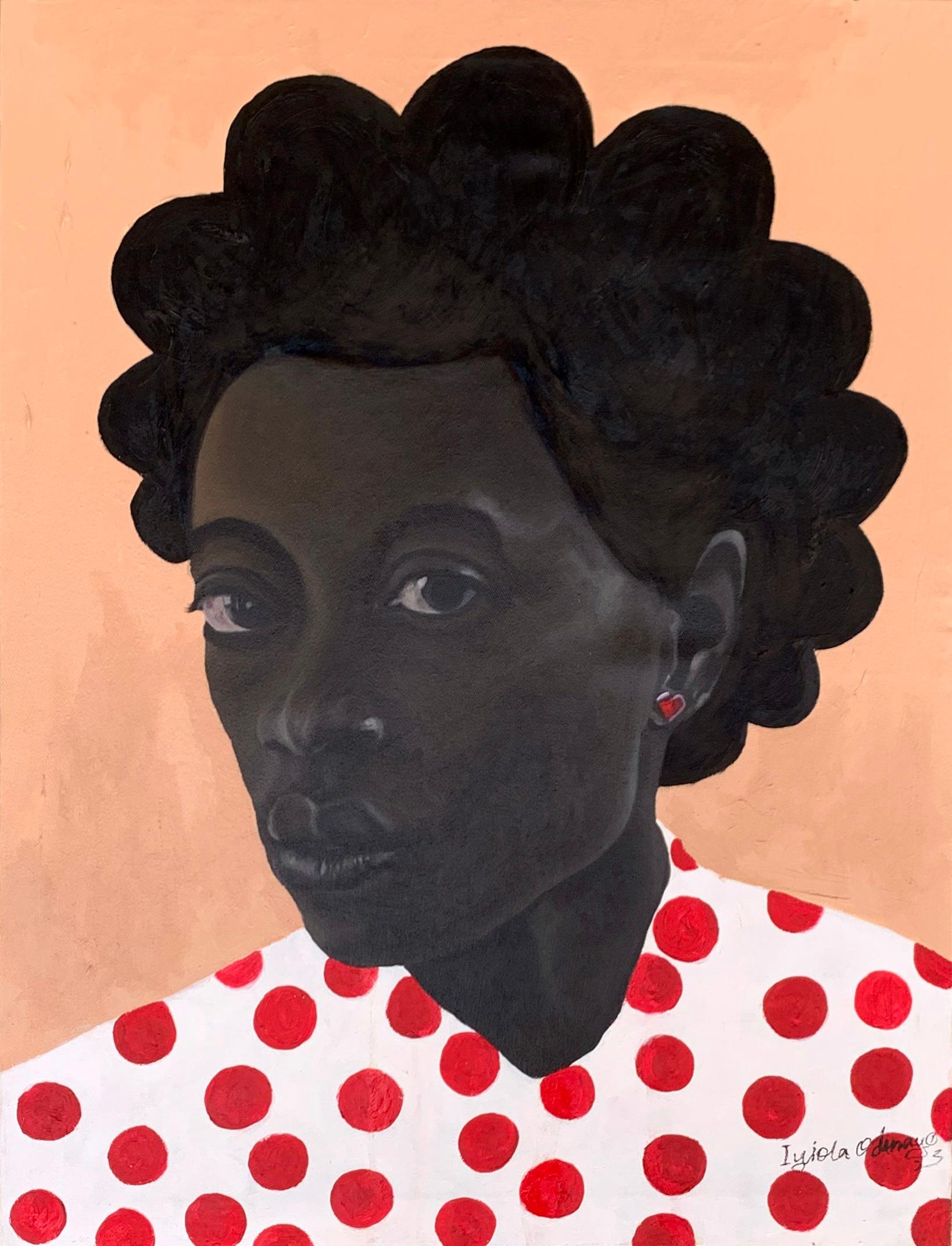 Iyiola Odunayo Portrait Painting - Bulb of Africa 1